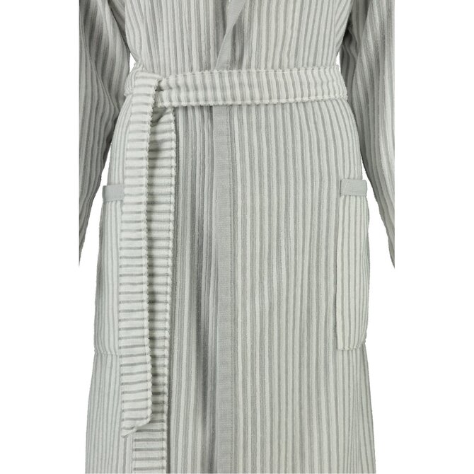 Cawö Dames Badjas met Sjaalkraag 3423  Silber 36