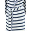 Cawö Cawö Dames Badjas met Capuchon 6596 Navy 40
