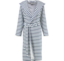 Cawö Dames Badjas met Capuchon 6596 Navy 46