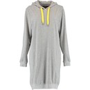 Cawö Cawö Dames Lange Hoodie 820 - Grau-gelb  M