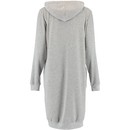 Cawö Cawö Dames Lange Hoodie 820 - Grau-gelb  M