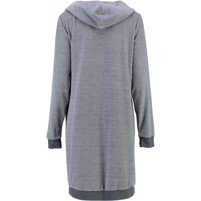 Cawö Dames Lange Hoodie 818 Anthrazit  S