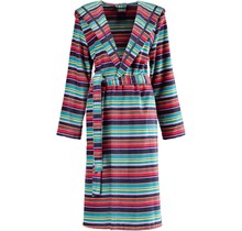 Cawö Dames Badjas met Capuchon 6135 Multi  38