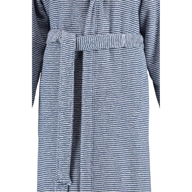 Cawö Dames Badjas 3336 Navy-weiss  38