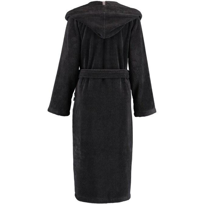 Cawö Dames Badjas met Capuchon 825 Lava  36/38