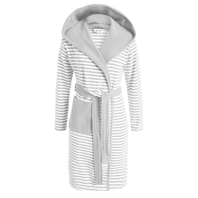 Esprit Striped Hoodie Badjas Grey L