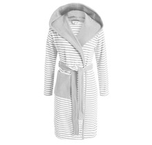 Esprit Striped Hoodie Badjas Grey M