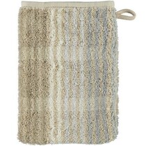 Cawö Cashmere Streifen Washandje Zand 16x22