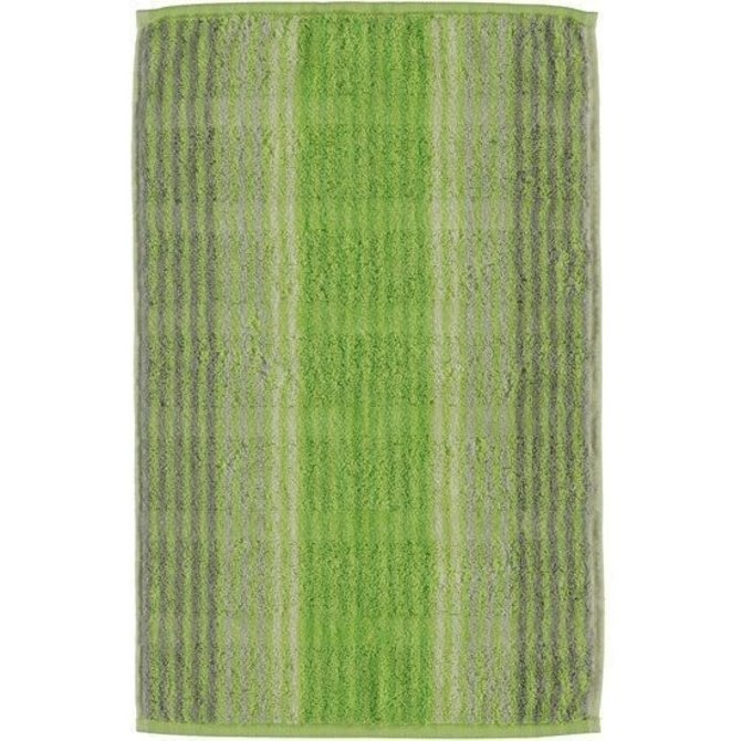 Cawö Cashmere Streifen Gastendoekje Kiwi 30x50