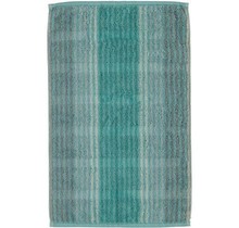 Cawö Cashmere Streifen Gastendoekje Munt 30x50