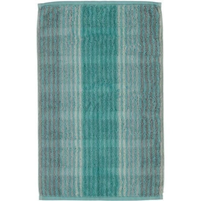 Cawö Cashmere Streifen Gastendoekje Munt 30x50