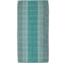 Cawö Cashmere Streifen Badlaken Munt 80x150
