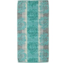 Cawo Cashmere Jacquard Handdoek Munt 50x100