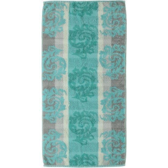 Cawö Cawo Cashmere Jacquard Handdoek Munt 50x100