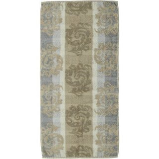 Cawo Cashmere Jacquard Handdoek Zand 50x100