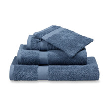 Vandyck Prestige Plain Vintage Blue Washandje 16x22