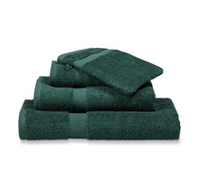 Vandyck Prestige Plain Dark Green Washandje 16x22