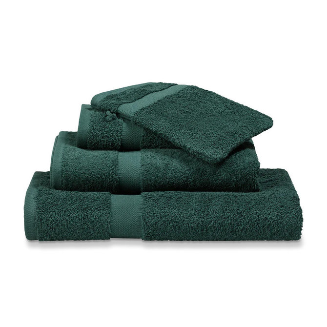 Vandyck Prestige Plain Dark Green Washandje 16x22