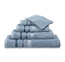 Vandyck Prestige Lines Dusty Blue Handdoek 60x110
