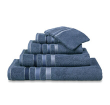 Vandyck Prestige Lines Vintage Blue Washandje 16x22