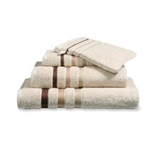 Vandyck Prestige Lines Cream Tan Washandje 16x22