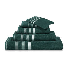 Vandyck Prestige Lines Dark Green Washandje 16x22