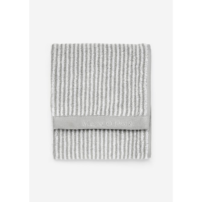 Marc O'Polo Timeless Tone Stripe Gastendoek Grey/White 30x50