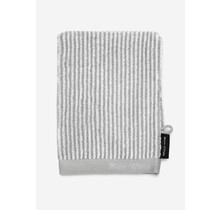 Marc O'Polo Timeless Tone Stripe Washandje Grey/White 16x22