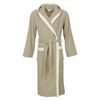 Carl Ross unisex badjas 740300 cork/off white XL