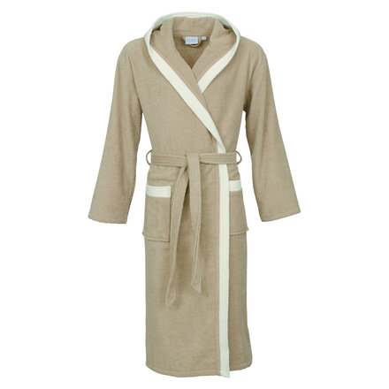 Carl Ross unisex badjas 740300 cork/off white XL