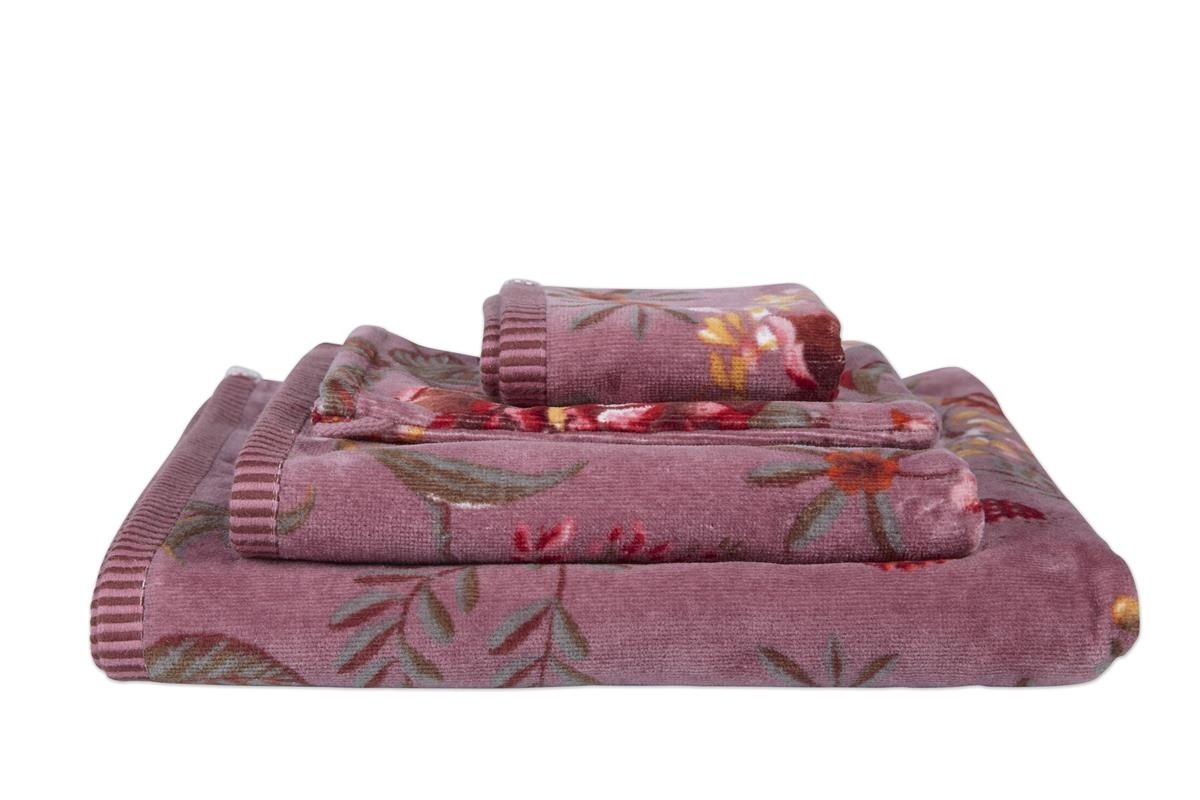 Pip Studio Pip Studio Secret Garden Handdoek Mauve 55x100 cm
