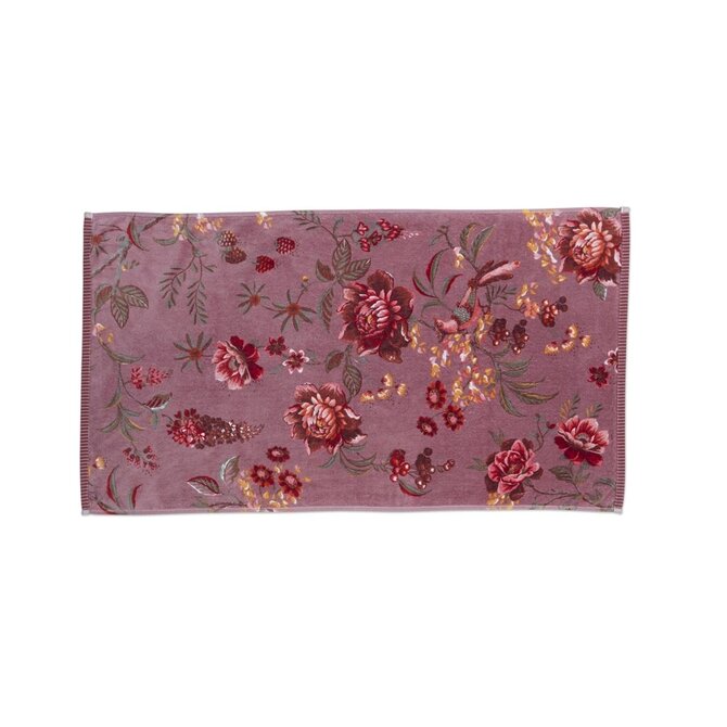 Pip Studio Secret Garden Handdoek  Mauve 55x100 cm