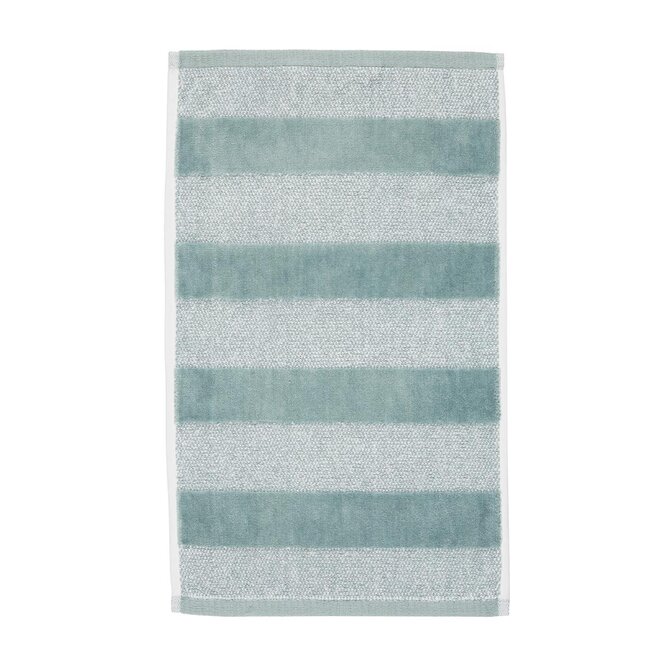 Beddinghouse Sheer Stripe Gastendoekje  Groen 30x50 cm