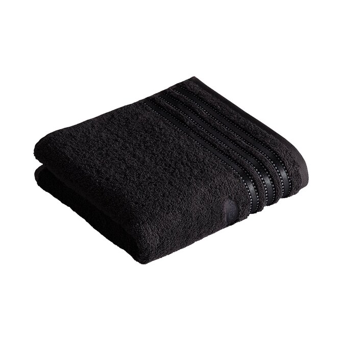 Vossen Handdoek Cult de Luxe 7900 Zwart 50x100