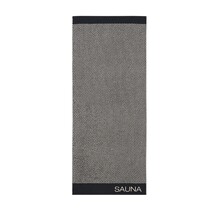 Cawö Saunahanddoek 6220 Natur Schwarz 80x200