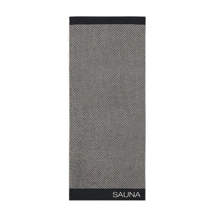 Cawö Saunahanddoek 6220 Natur Schwarz 80x200