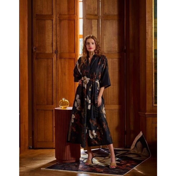 Essenza for Maurtitshuis  Jula Daffodils Reunited Kimono M Black