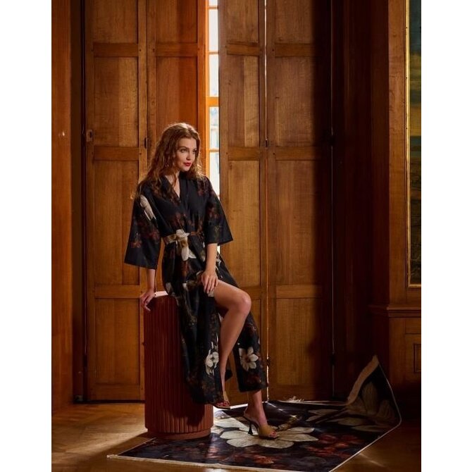 Essenza for Maurtitshuis  Jula Daffodils Reunited Kimono M Black