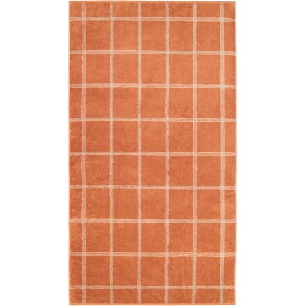 Cawö Two-Tone Karo Handdoek kupfer 50/100