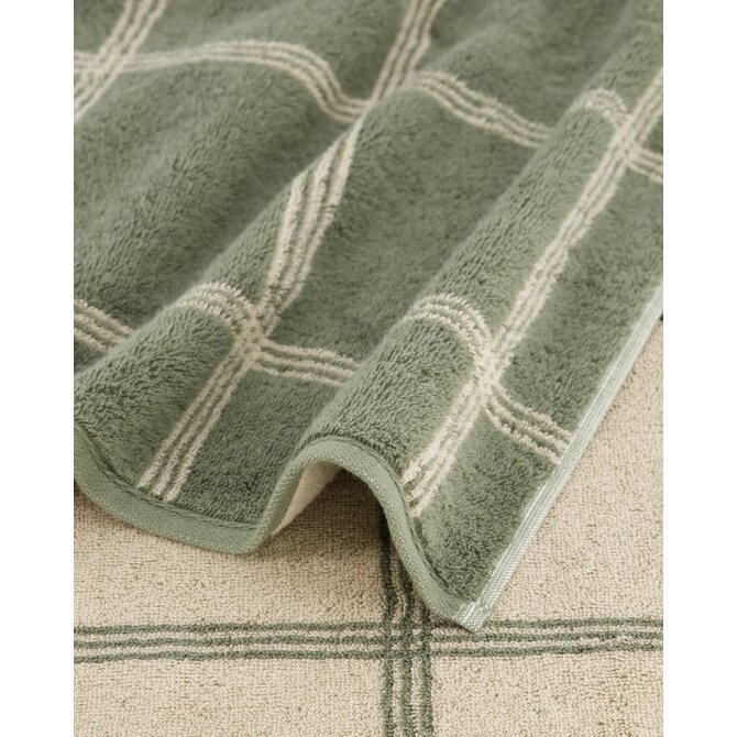 Cawö Two-Tone Karo Handdoek field 50/100