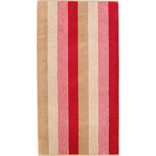 Cawö Coast  Douchelaken rot/natur 70/140