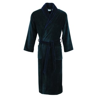 Carl Ross herenbadjas velours 612200 night blue/deep green 52/54