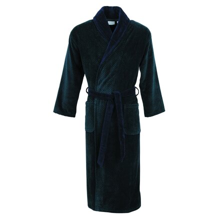 Carl Ross herenbadjas velours 612200 night blue/deep green 52/54
