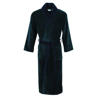Carl Ross herenbadjas velours 612200 night blue/deep green 56/58