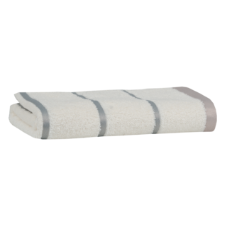 Carl Ross Saunahanddoek 17300 off white/silver 70x200