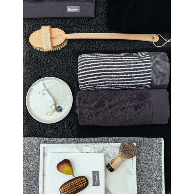 Vandyck Home Uni Off Black Washandje 16x22