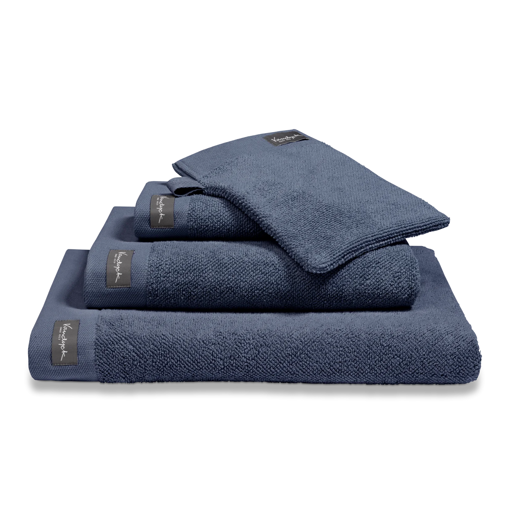 Vandyck Vandyck Home Uni Blue Ink Handdoek 60x110