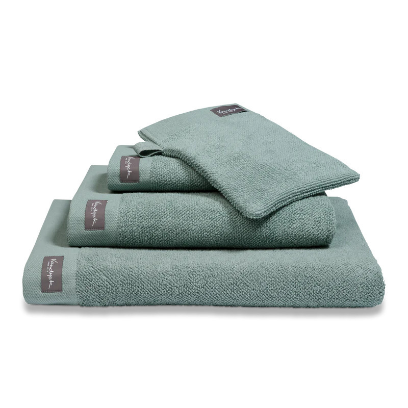 Vandyck Vandyck Home Uni Pearl Blue Handdoek 60x110