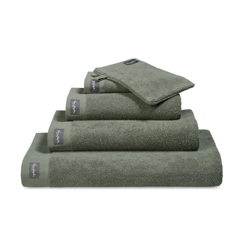 Vandyck Vandyck Home Uni Olive Handdoek 60x110