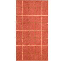 Cawö Park Check Douchelaken brick 70/140